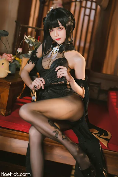 Tomoyo酱-碧蓝航线-镇海旗袍azur lanechen haif:big breastsf:high heelsf:makeupf:pantyhosenon-nude nude cosplay leaked 58420