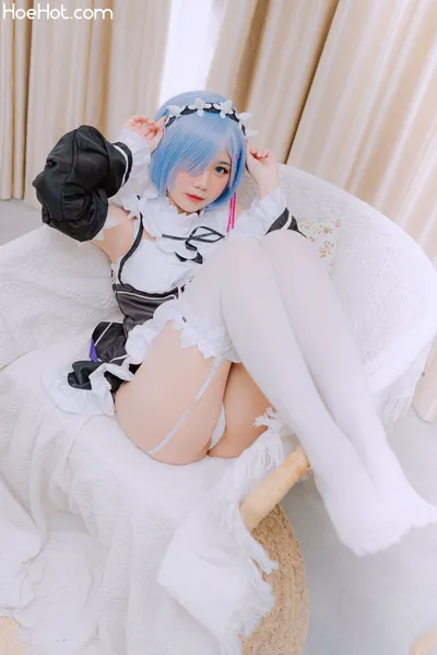 [PoppaChan] Rem Maid Re-Zero nude cosplay leaked 91338