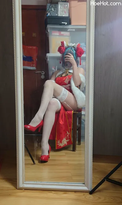 [小桜是只小母龙]柴郡旗袍 nude cosplay leaked 46964