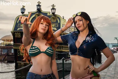 Likeassassin &amp; Anya Ichios - Nami &amp; Robin nude cosplay leaked 134482