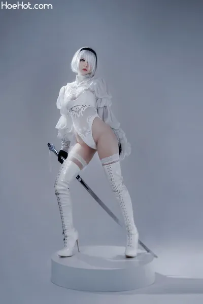 半半子 – Automataヨルハ二号B型 白いドレス nude cosplay leaked 120701