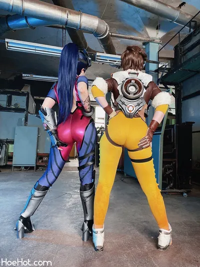 Alina Becker - Widowmaker x Tracer nude cosplay leaked 609013