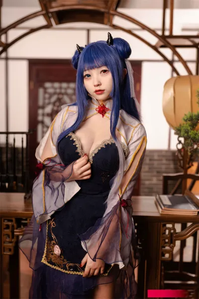 [花铃] Azur Lane - Ibuki nude cosplay leaked 18829