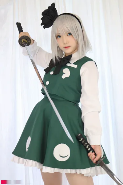 Yukina - Youmu Konpaku nude cosplay leaked 6939