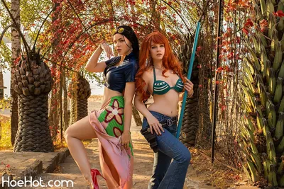 Likeassassin &amp; Anya Ichios - Nami &amp; Robin nude cosplay leaked 134483