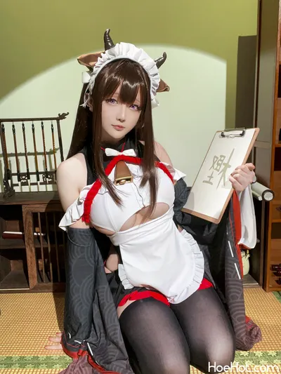 星之迟迟 2023-12月计划B - 碧蓝航线-樫野 女仆 nude cosplay leaked 63591