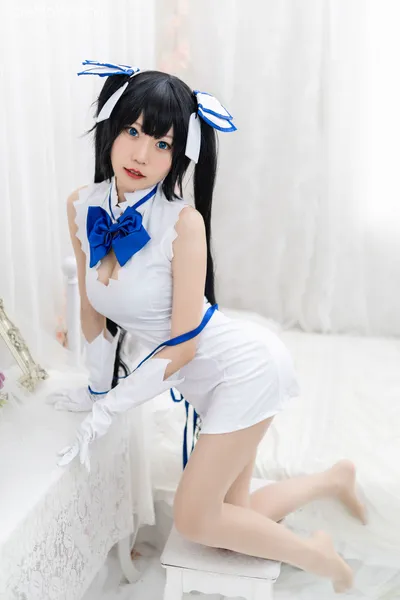 香草喵露露 - 赫斯提亚 nude cosplay leaked 523039