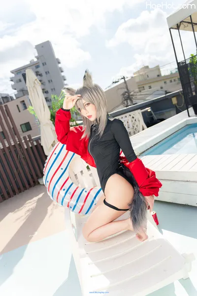 [切切celia] 明日方舟 红 Arknights Vermeil nude cosplay leaked 184046