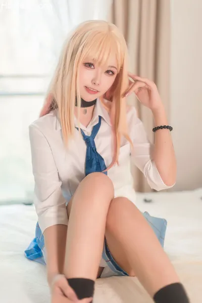 [Momoko葵葵]喜多川海夢 黑江雫 nude cosplay leaked 178408