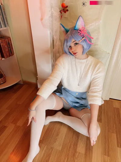 Caticornplay - Rem nude cosplay leaked 8714