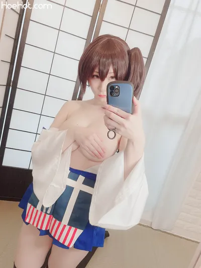 Atsuki  - Kaga nude cosplay leaked 29696