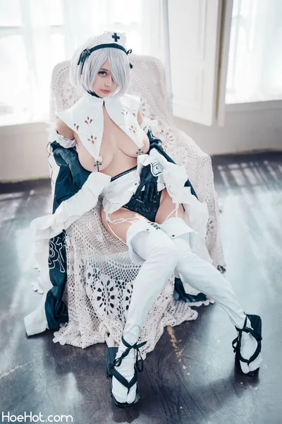 okita rinka - 2B maid nude cosplay leaked 158002