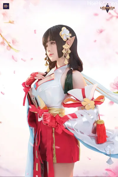 Arena of Valor Cosplay Fox Shrine Maiden Tel&#039;Annas nude cosplay leaked 60952