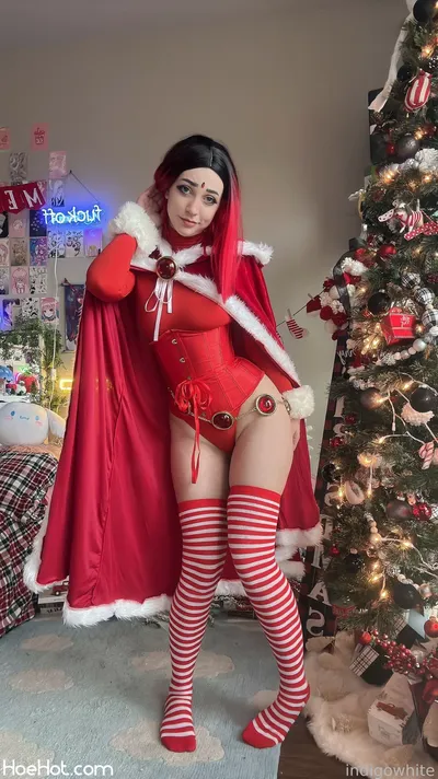 Indigo White - Red Raven Christmas nude cosplay leaked 111728