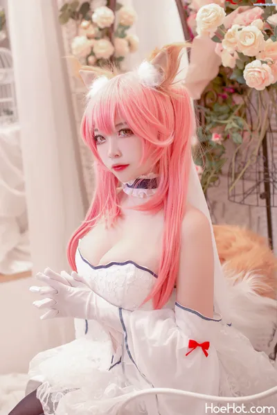 [二佐Nisa] NO.131 Fate玉藻前婚纱 Tamamo no Mae Wedding Dress nude cosplay leaked 461249