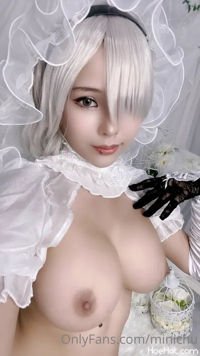 Minichu - 2B Bride nude cosplay leaked 368983