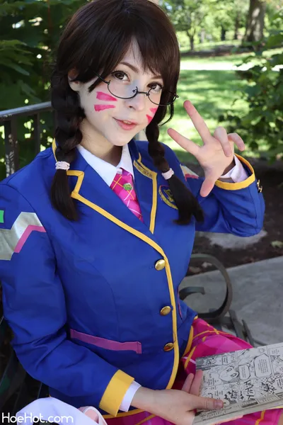 Melondoki - D.Va schoolgirl nude cosplay leaked 283204