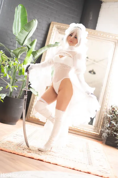 UNa Cosplayer - Bride 2B nude cosplay leaked 77473