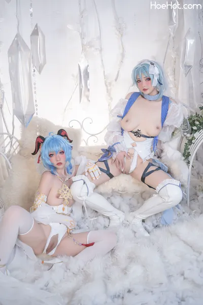 爆机少女喵小吉&amp;云烧 - 原神花嫁：优菈&amp;甘雨 nude cosplay leaked 378633