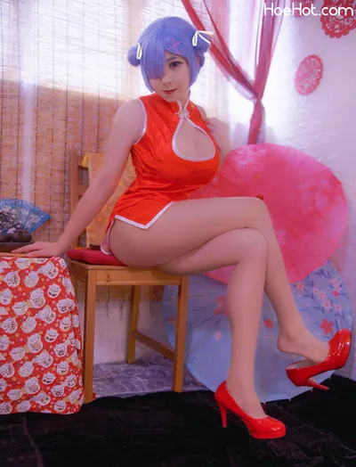 Nickycoser - Rem chinese dress nude cosplay leaked 558209