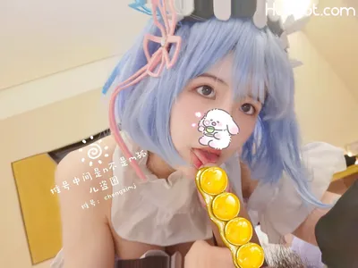 橙子喵酱 - 蕾姆 [35P] nude cosplay leaked 487230