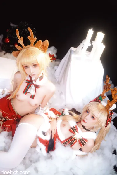 爆机少女喵小吉&amp;花音栗子 - 原神圣诞特辑 nude cosplay leaked 348944