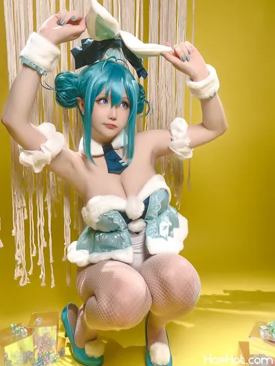 [Hoshilily] September 2023 Plan A - Hatsune Miku BiCute Bunnies (White Bunny Version) nude cosplay leaked 162159