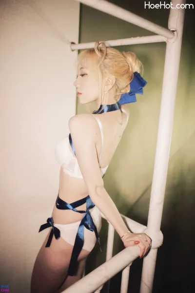 [BLUECAKE] Zia 지아 x Bomi 보미 - Fate Saber x Thosaka Rin -Lingerie ver- nude cosplay leaked 493480