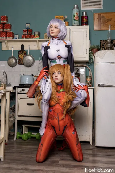 Olyashaa - Rei &amp; Asuka nude cosplay leaked 292289