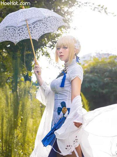 RitheCosplay - Saber Chinese dress nude cosplay leaked 308563