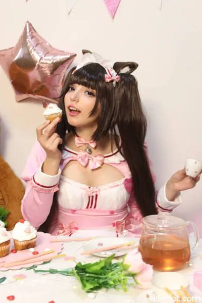 Lia Wink - Chocola (Nekopara) nude cosplay leaked 288699