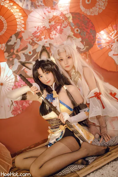 miko酱ww&amp;花京院腥鱼 - 胡桃 nude cosplay leaked 428593