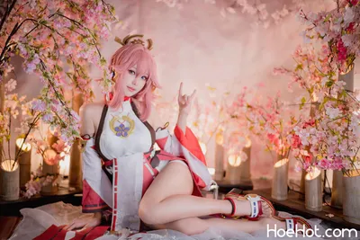 Ely - Yae Miko nude cosplay leaked 435995