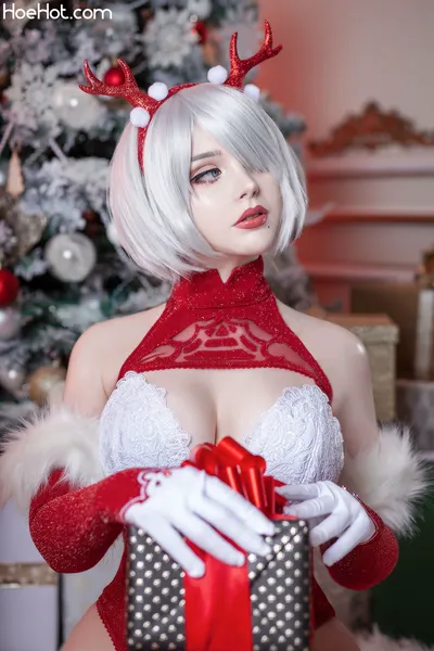 Saya The Fox Santa 2B nude cosplay leaked 502875