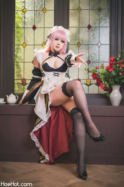 Hatori Sama - Maid Mori Calliope nude cosplay leaked 277616