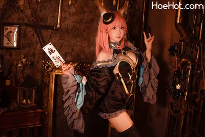 瓜希酱 - 玉藻前 漆黑魔术服 nude cosplay leaked 329423