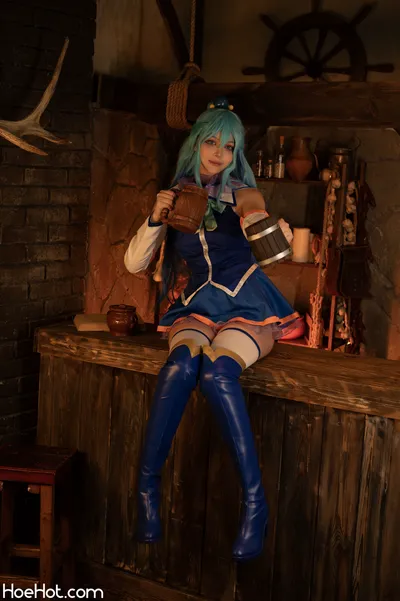 tsukides - aqua nude cosplay leaked 139594