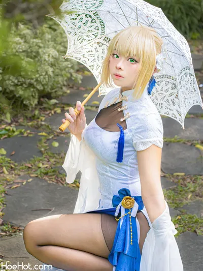 RitheCosplay - Saber Chinese dress nude cosplay leaked 308567