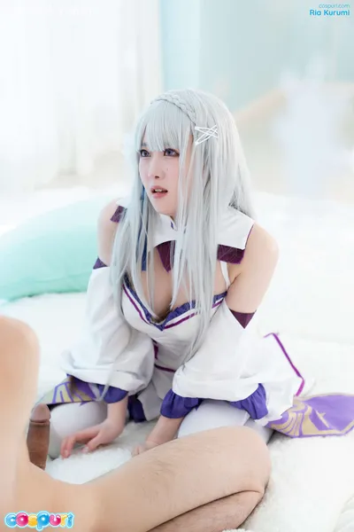 Ria Kurumi - Emilia nude cosplay leaked 195632