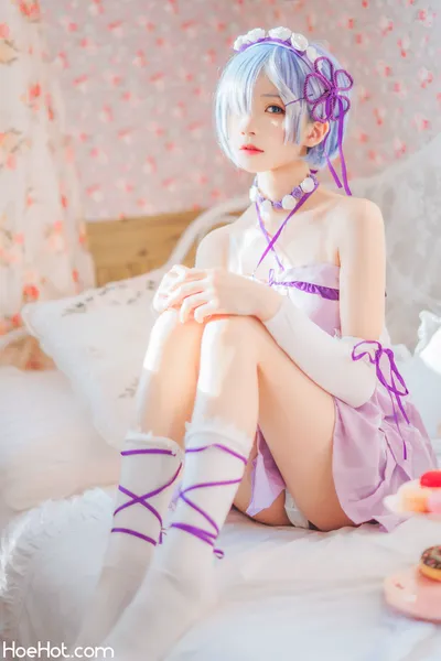 桜桃喵 - 蕾姆小睡裙 nude cosplay leaked 373475