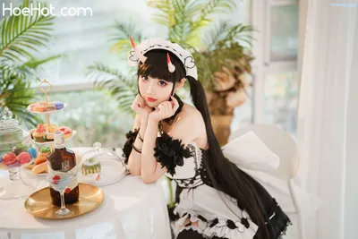 [面饼仙儿] 能代女仆 Azur Lane Noshiro Maid nude cosplay leaked 316006