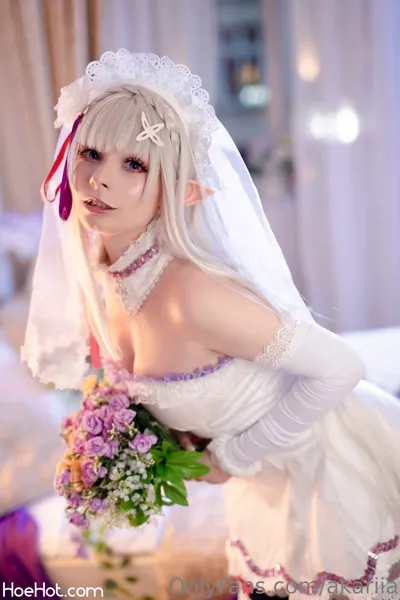 Akariia - Bride Emilia nude cosplay leaked 207624