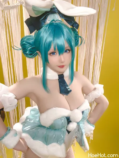 [Hoshilily] September 2023 Plan A - Hatsune Miku BiCute Bunnies (White Bunny Version) nude cosplay leaked 162166