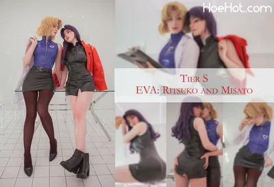 Adamae &amp; Oniksiya - Misato and Ritsuko nude cosplay leaked 529253