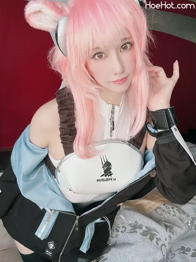 [林檎蜜紀] 初コスプレ💖明日方舟🐰アークナイツ💖スケスケ白レオタードがえっち過ぎる💖愛重い系騎士グラベル🧸ちゃん💖_💖アクナイ、愛重い系騎士💖グラベルちゃん nude cosplay leaked 379260