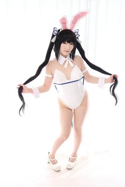 バニーヘスティア様🐰生足Ver💕 nude cosplay leaked 502148