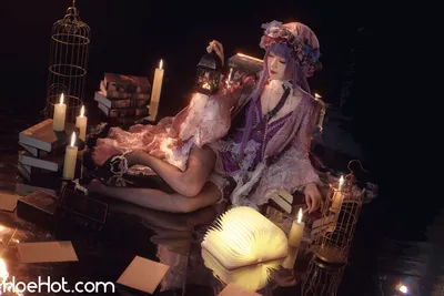 Miyinyin - Patchouli Knowledge nude cosplay leaked 386295