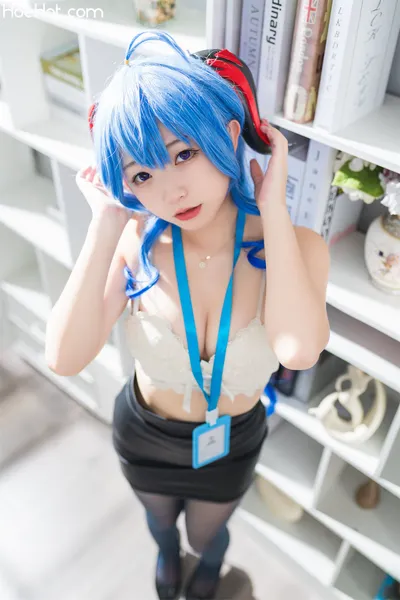 [花铃] Ganyu OL nude cosplay leaked 227438