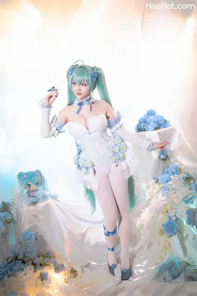 星之迟迟 初音未来粉蝶花精灵 Small nude cosplay leaked 31497