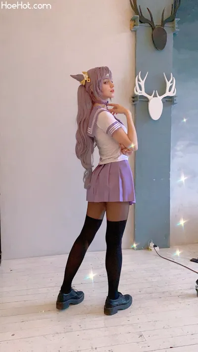 Shirogane-Sama - Keqing School Uniform nude cosplay leaked 312133